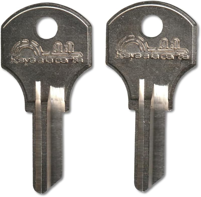 0837 Pair (2) Replacement Keys – Cut to Code on SR1000V Blank for Fort/Snap-On Toolbox Locks | KEYSALACARTE