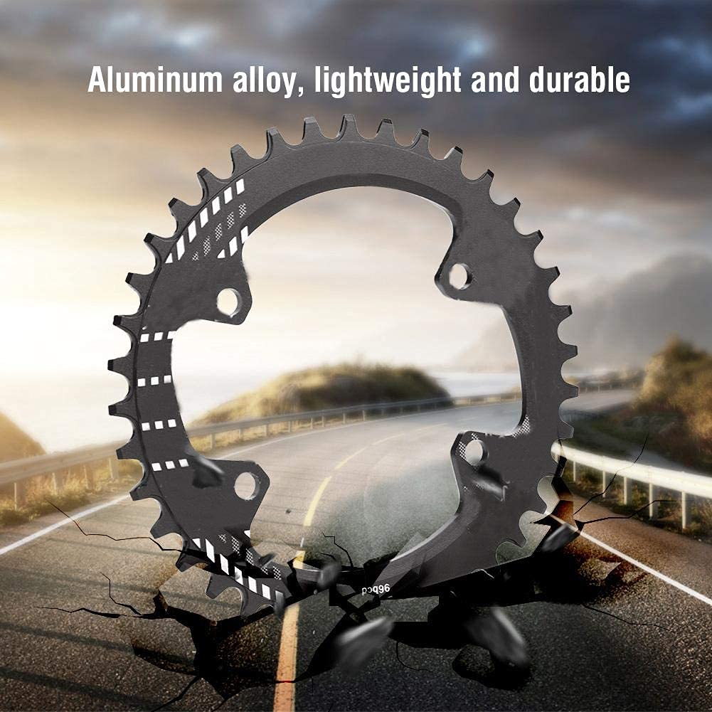 Keenso Vassoio per Bicicletta, Anelli per Catena in Lega di Alluminio, 32/34/36/38T BCD 96MM per manovelle da Bicicletta