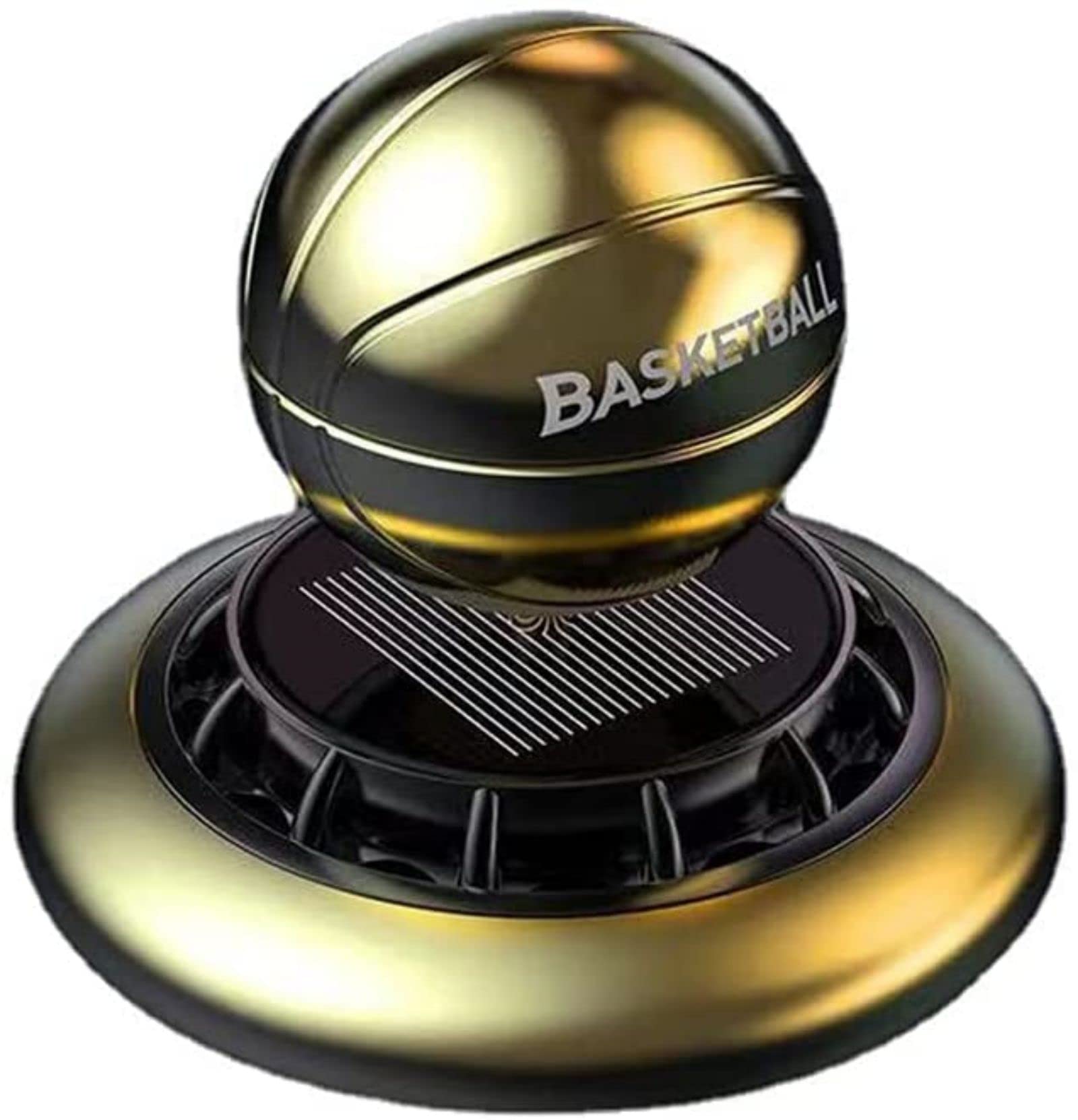 Photo 1 of Solar Car Aromatherapy Decoration Car Air Freshener Diffuser Automatic Rotating Basketball Aromatherapy Decoration Mini Creative Car Aroma Diffuser Car Interior Freshener

