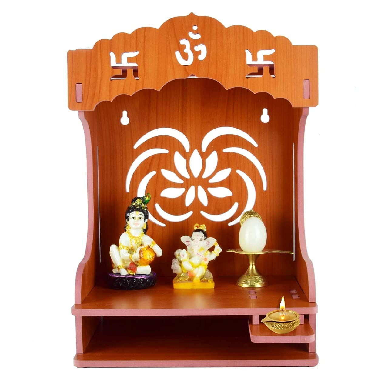 Buy RATAVA Home Temple Pooja mandir Big Size Home Temple Wooden Temple for Diwali, Navratri