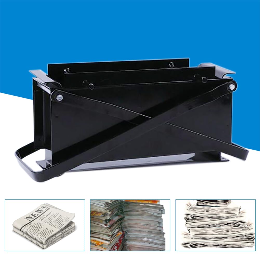 DIY Paper Brick Maker - Metalowa prasa do ogrzewania pieca ogniowego - Narzędzie domowe do wydajnego i zrównoważonego paliwa - 33 * 15 * 13 cm - Ekologiczna alternatywa