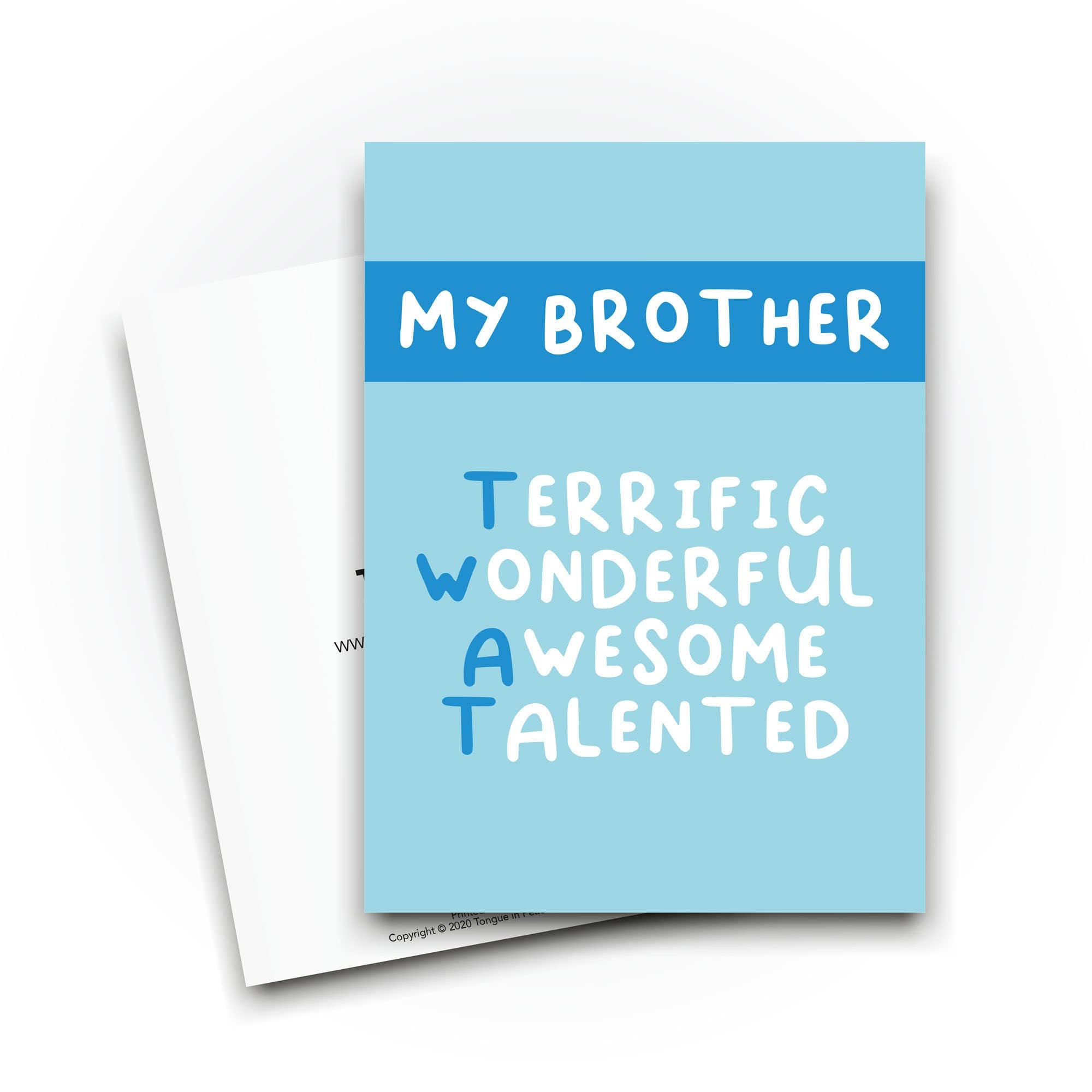 Lustige Brother-Karte „Tw*t Card“ – Freche Grußkarte Für Bruder, Geburtstag, Bestehen, DIN A5