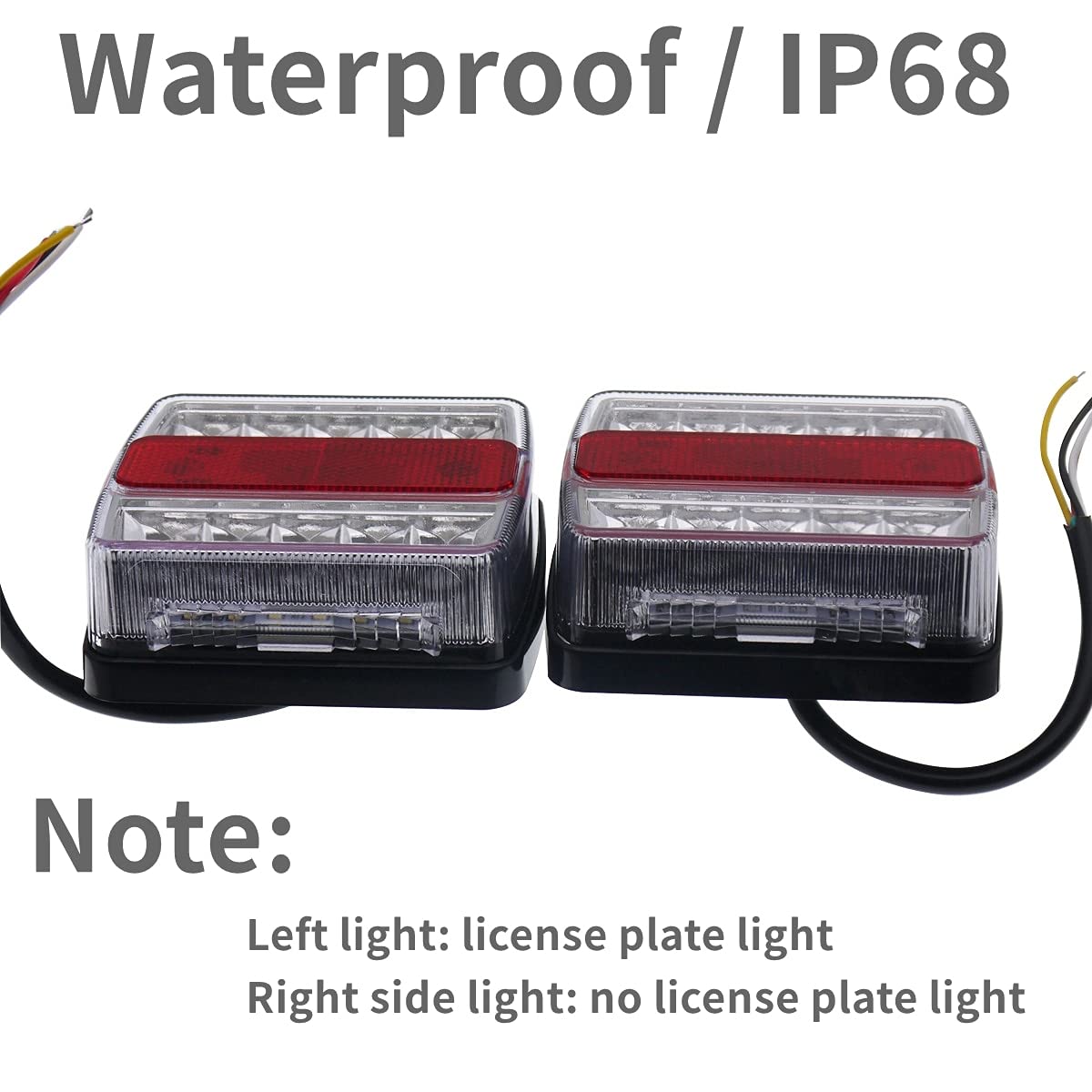 Kit luci posteriori for rimorchio a LED ABS+PMMA