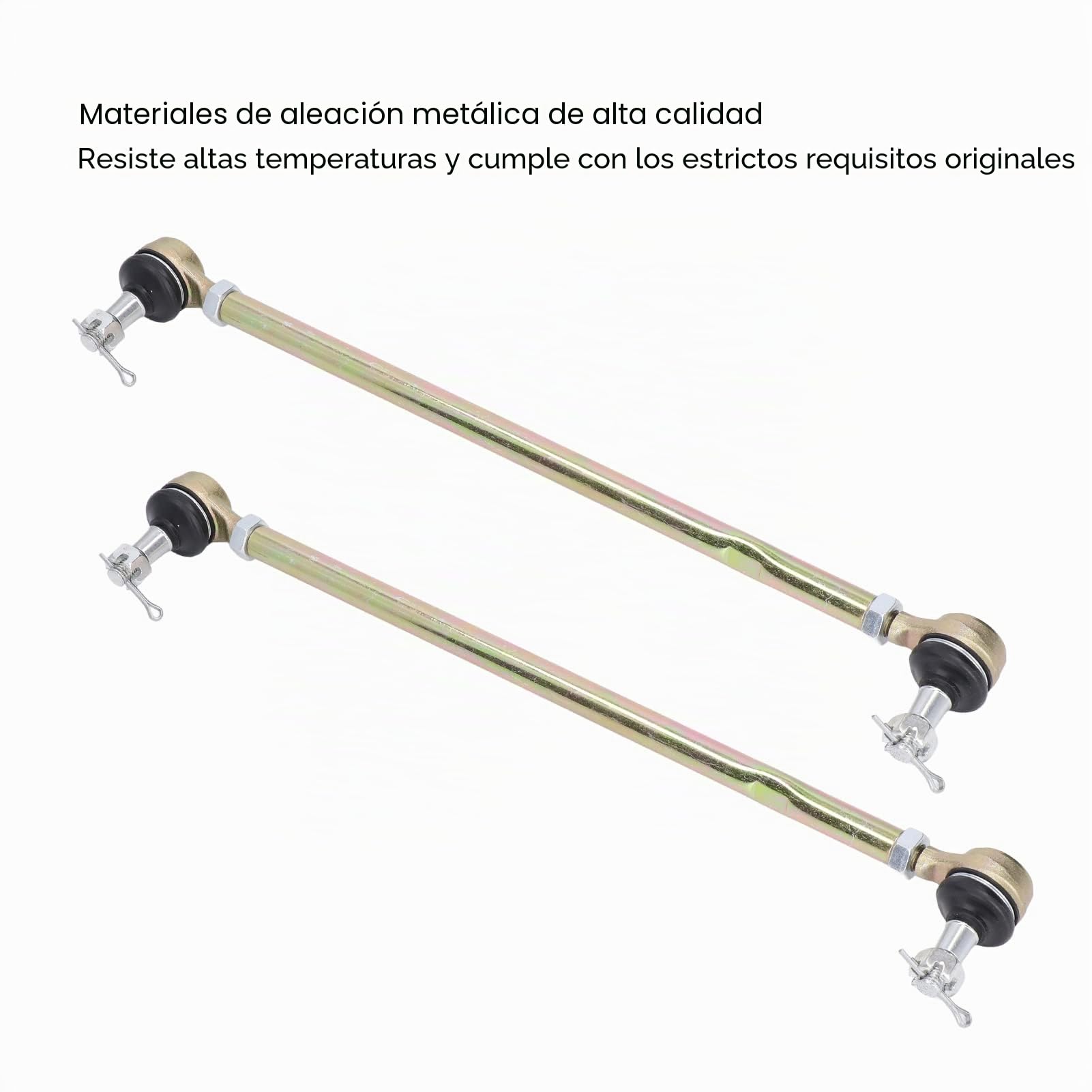 Qiilu Extremos de Barra de Acoplamiento, 2 Juegos de Barra de Acoplamiento de Dirección con Kit de Extremos de Repuesto para Suzuki QUADSPORT 400 LT-Z400 LT-Z400Z 2003-2004