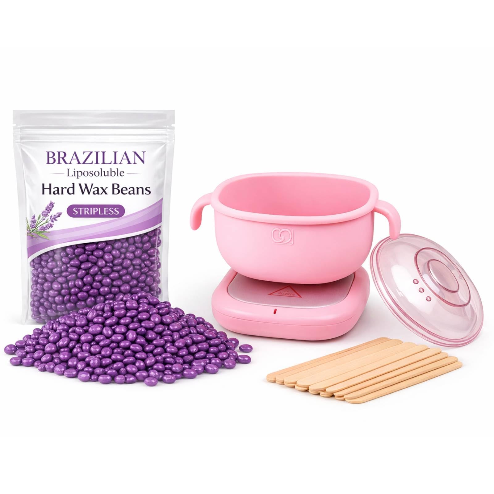 Wax Heater for Waxing with Black Coated Bowl Wax Machine for Waxing for Women with automatic Heater Machine Smooth Hair Removal | Quick & Easy Heating for All Types of Wax Waxing Kit Premium (Pot Silicone Wax)-image-19