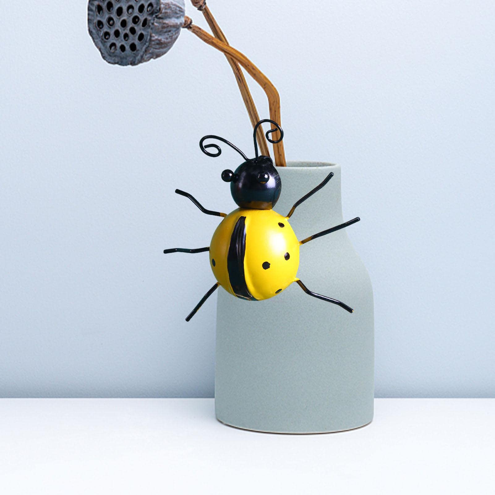 Décoration Murale Coccinelle En Fer ORFOFE - Ornement Jardin Extérieur Et Intérieur