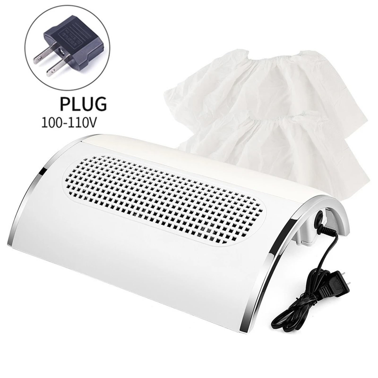 MRKU Aspiradora para manicura silenciosa con Filtro Lavable, 3 Ventiladores y Potente Rendimiento Profesional.