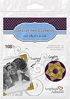 Vista 10 de Scrapbook Adhesives by Esquinas de papel autoadhesivas de 3L, color negro, paquete de 108