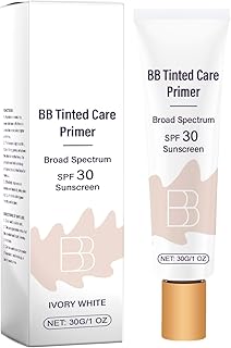 BB Cream Tinted Moisturizer with SPF 30 – Lightweight Hydrating Primer for All Skin Types, Natural Finish, Evens Skin Tone...