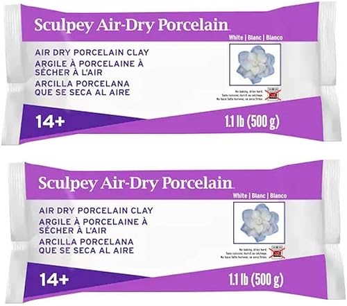 M02466x2 MOREZMORE - Arcilla de porcelana seca al aire Sculpey, 1.1 libras, 17.64 oz poliforme