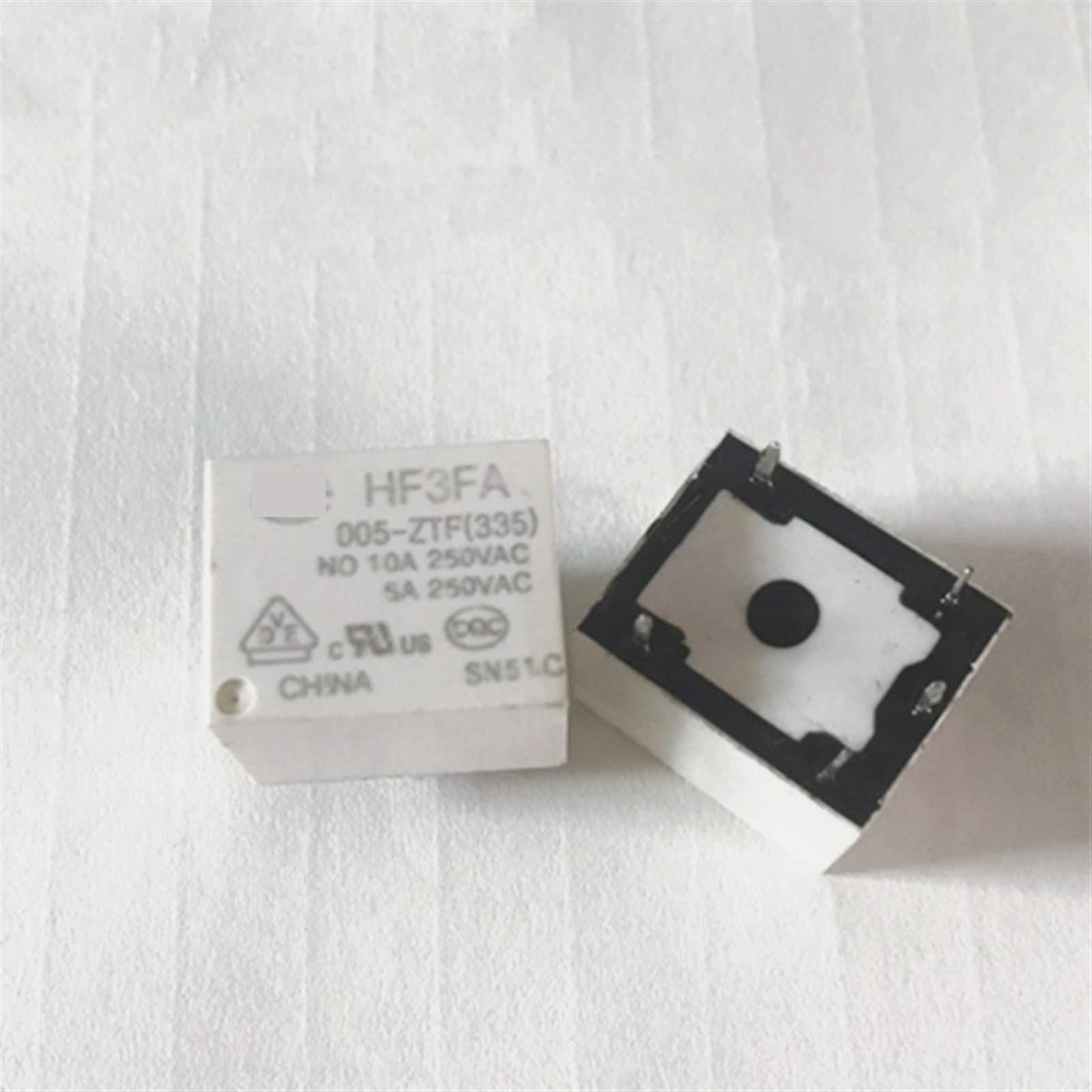 10 Uds relé HF3FA-012-ZTF 12VDC HF3FD-012-ZTF HF3FA 012 ZTF HF3FD 12V HF3FA012ZTF DC12V 10A 250VAC 5 pines(HF3FD-012-ZTF)