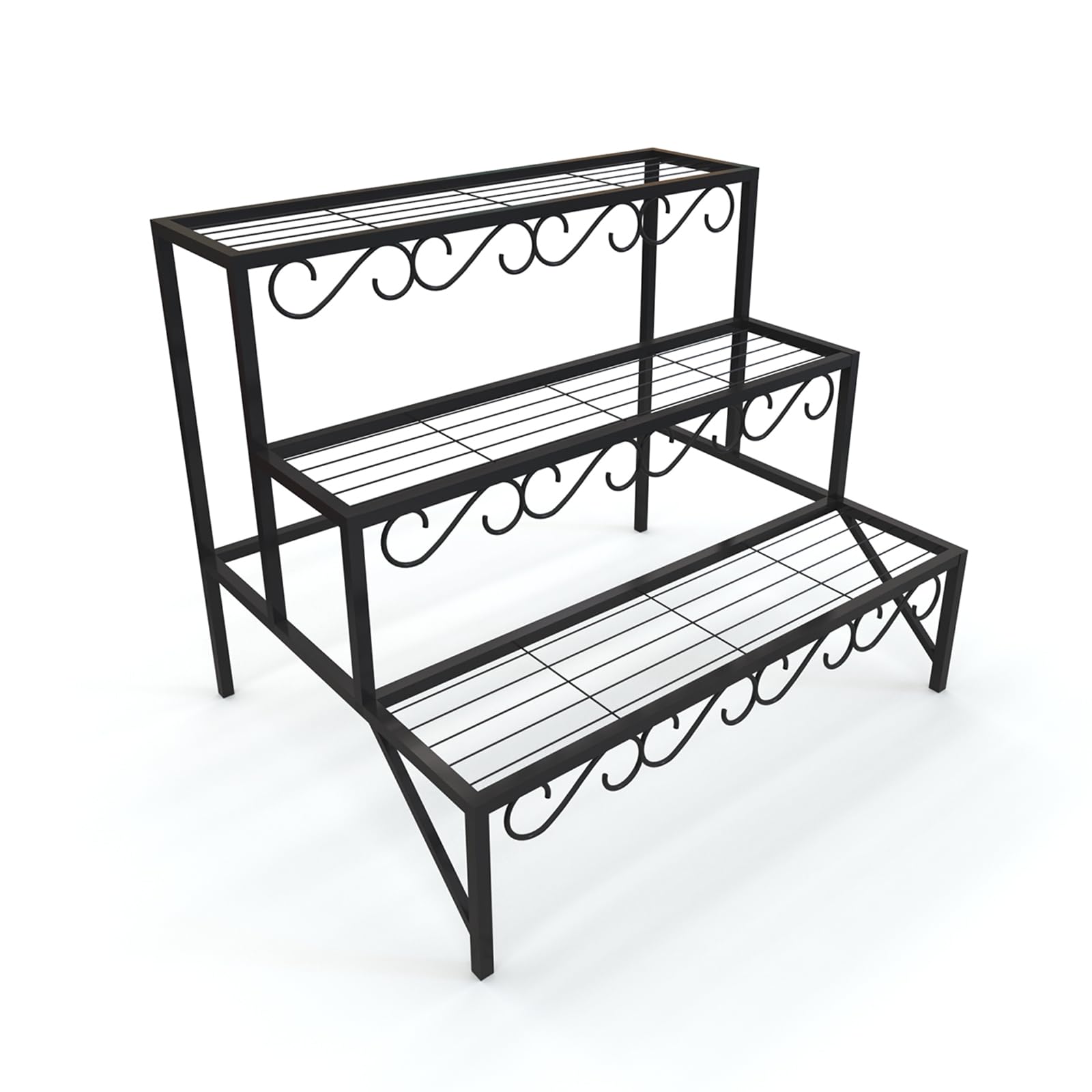 Amazon.com : aboxoo 3 Tier Metal Plant Stand Outdoor Indoor