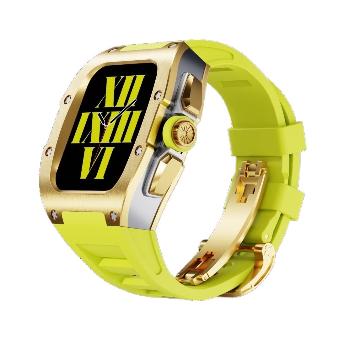 Kit de conversion en titane pour Apple Watch 45mm, boîtier robuste d'exception et bracelet Agate