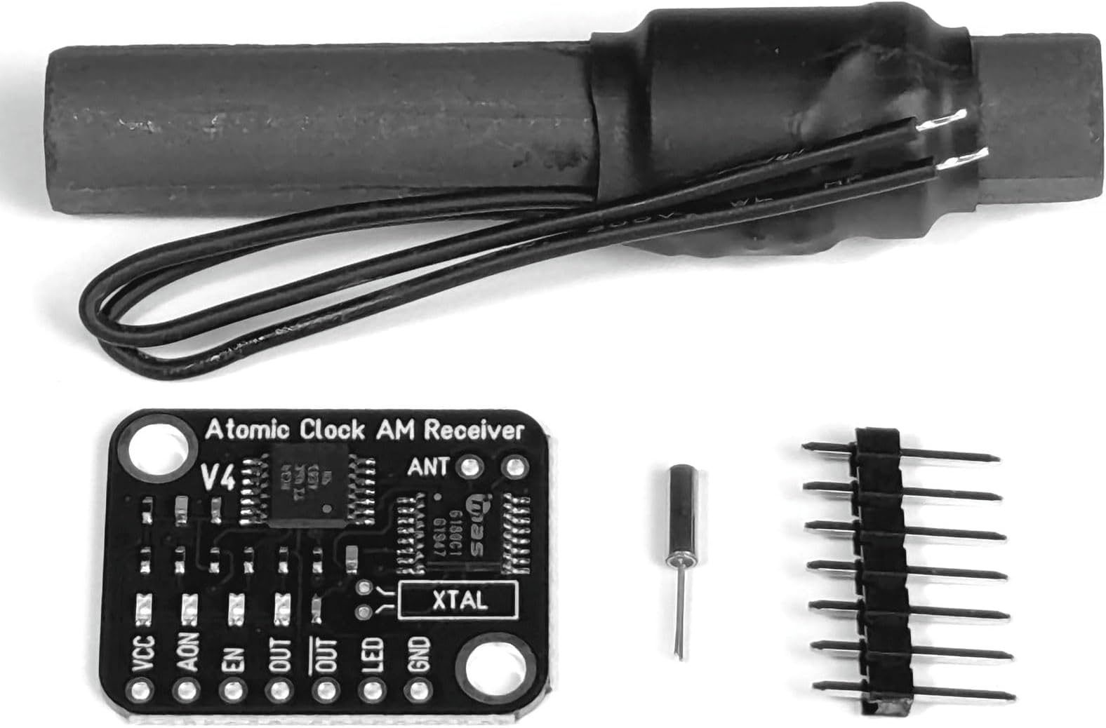 CANADUINO Atomic Clock AM Receiver ADK 60kHz - Compatible with WWVB JJY60 MSF - Antenna Included