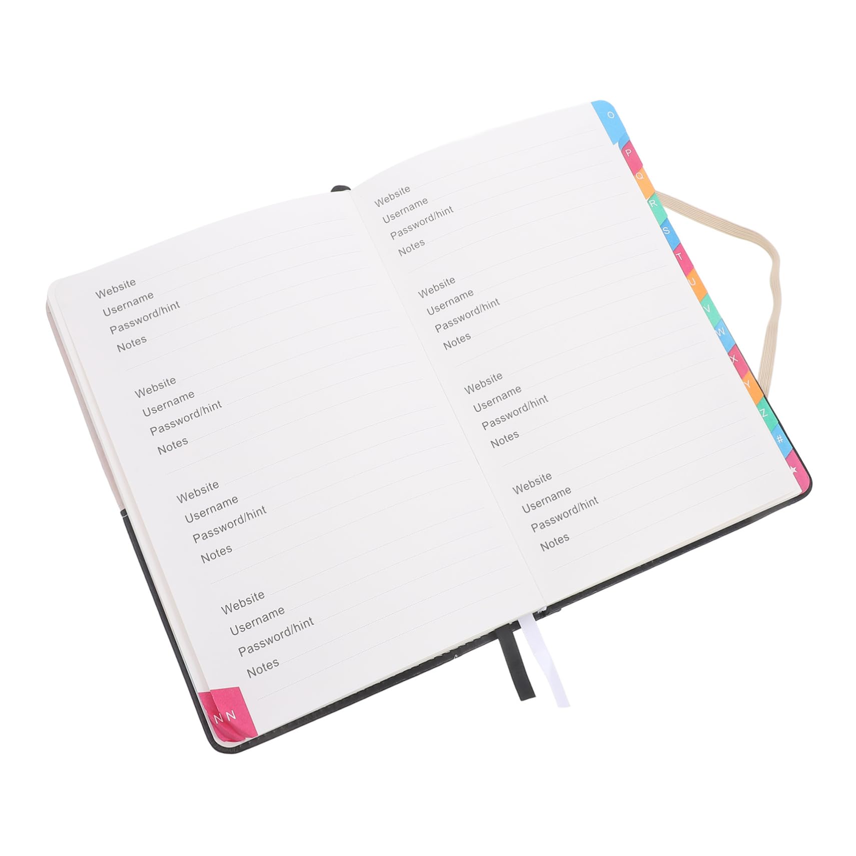 Kleines Adressbuch mit Register A5 aus Papier und Pu für Zuhause und Büro zum Einfachen Notieren von Telefonnummern und Kontaktdaten