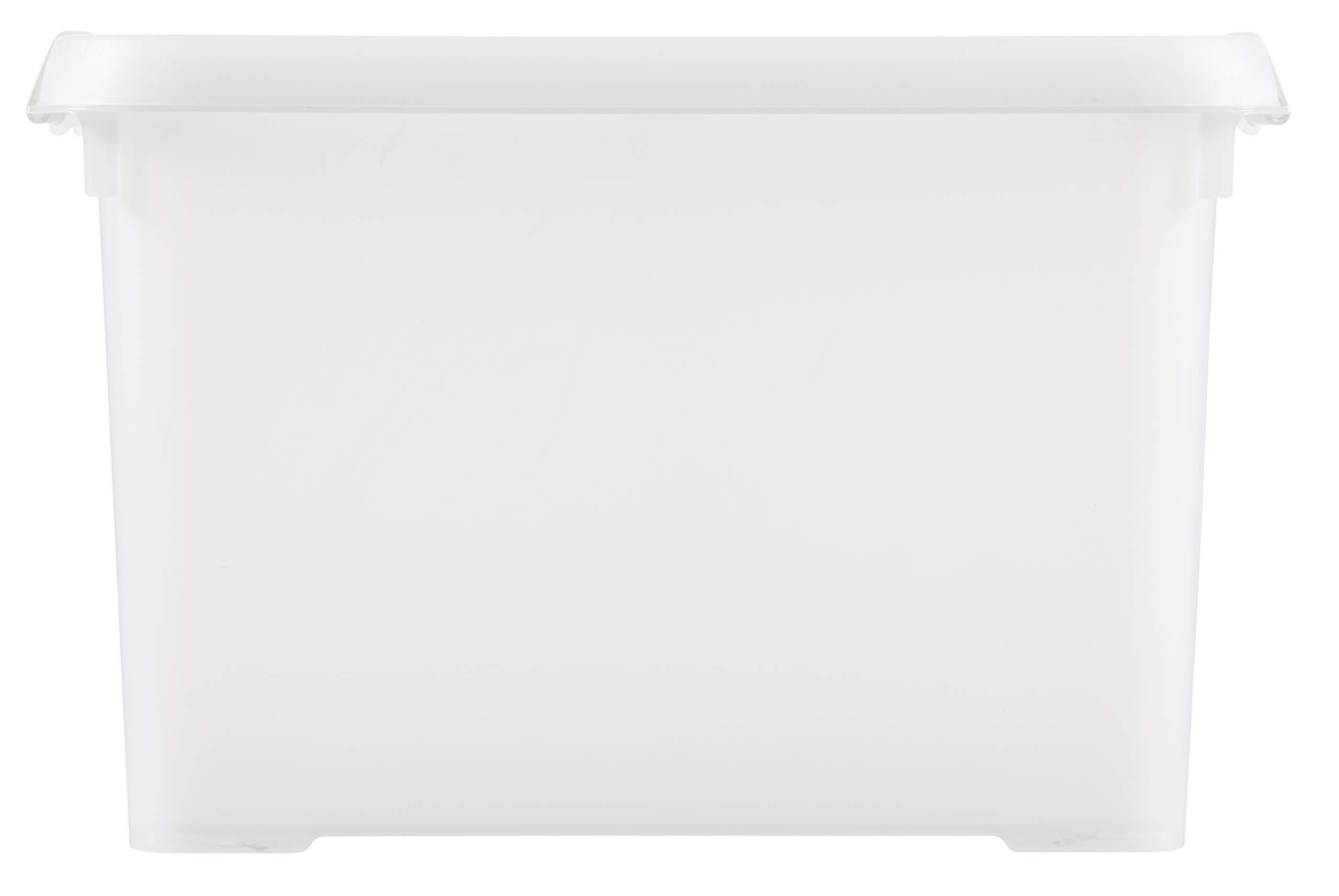 Curver KETER Boite Handy Plus 20L - Boite de Rangement Multifonction - Plastique 100% Recyclé - avec Système de Fermeture Rapide - pour Stocker Tout Type de Choses - 29x40x25cm - Blanc