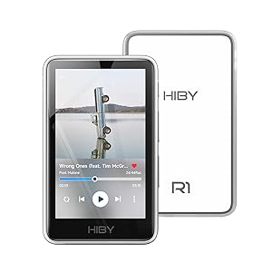 HiBy Reproductor de MP3 HiFi R1 con Bluetooth 5.1 Tidal Qobuz DSD 256 Reproductor de música nativo sin pérdidas con pantalla táctil/certificado de audio de alta resolución/sintonización MSEB/memoria