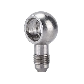 Ubersweet Turbo Banjo Adapter, Easy Installation Durable Stainless Steel 414?02101?006 Precise Reliable 4AN To M14 Adaptors for M14 Bolt