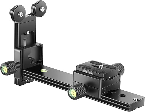 Neewer Teleobjetivo Soporte Slow Placa Zapata Rápida Soporte Enfoque Largo Con Rosca Tornillo 14 Y 38 Pulgada para Trípod Cabeza Esférica Cámara