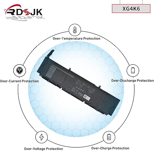 Miniatura 6 de XG4K6 01RR3 F8CPG 5XJ6R Batería para portátil Dell XPS 17 9700 9710 9720 9730 Precision 5750 5760 5770 XPS 17-9700-D1741S 17-9700-D1761S Serie TS