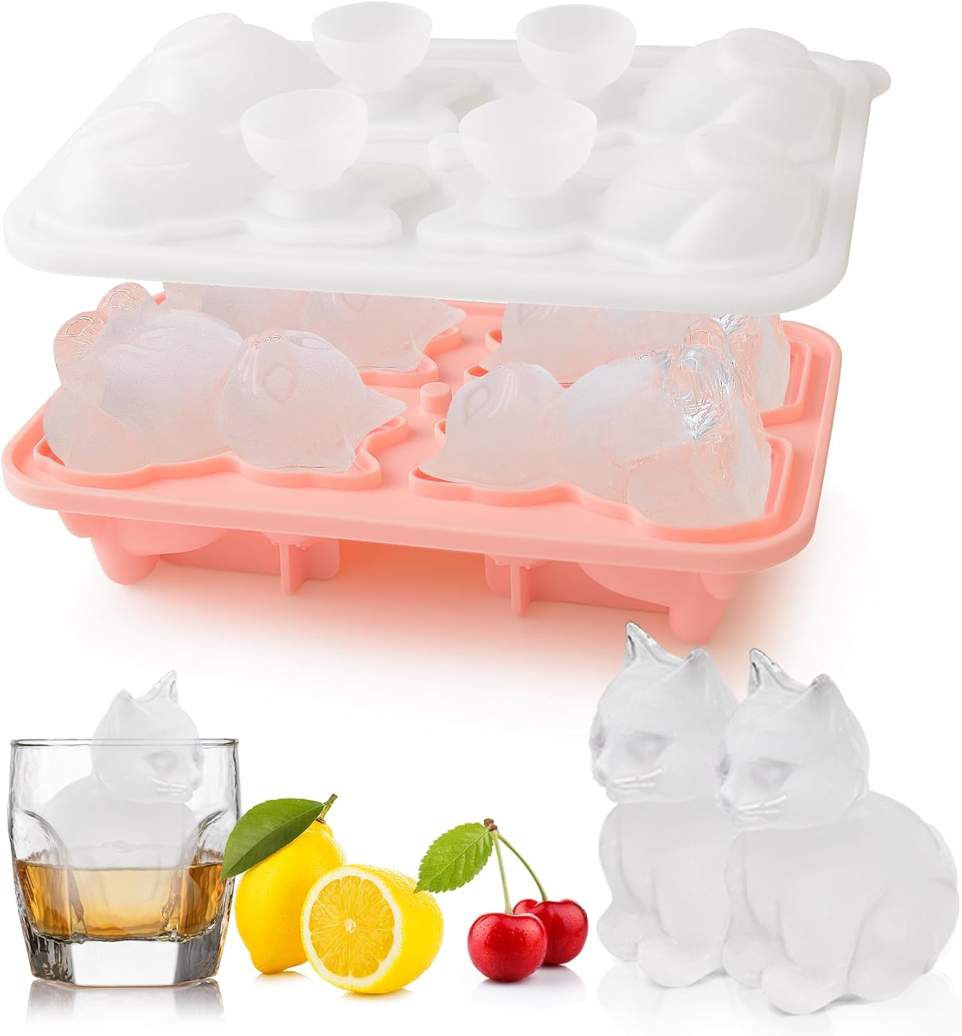 Gwindrise 2-Pack Soccer Ice Cube Molds 2.2" Large Silicone - View #9