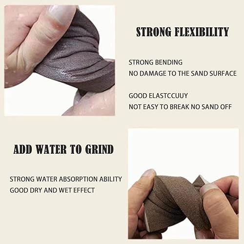 Miniatura 5 de Esponja de lijado, bloque de lijado surtido de grano 120, esponjas de lijadora húmedas y secas de doble uso para paneles de yeso, esponja de papel