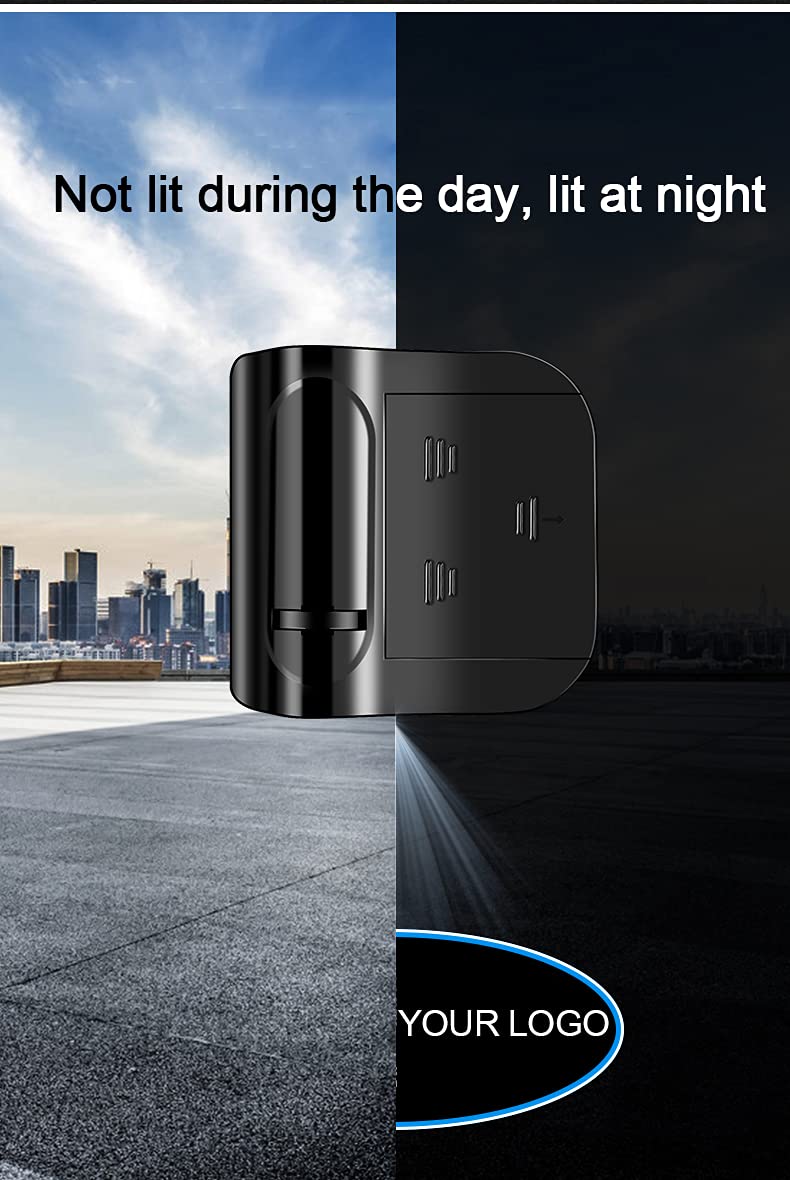 LZLRUN 2Pcs Custom Logo Projector Car Door Step Led Lights Upgrade Smart Light Sensor Personalized Welcome Step Light