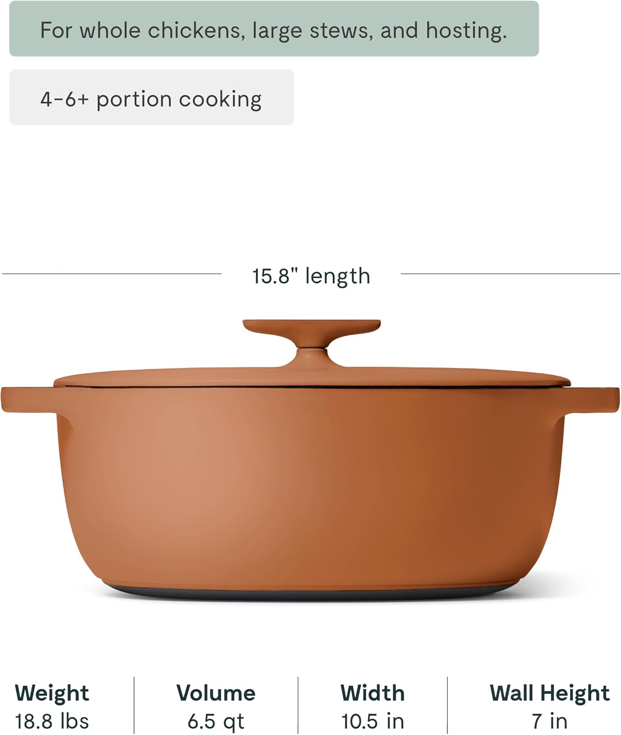 Caraway Dutch Oven on stovetop