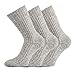 Produktbild TippTexx 24 3 Paar Wollsocken 100% Wolle ohne Gummidruck im Abschlußrand mit ANTI-LOCH-GARANTIE (as3, numeric, numeric_39, numeric_42, regular, regular)