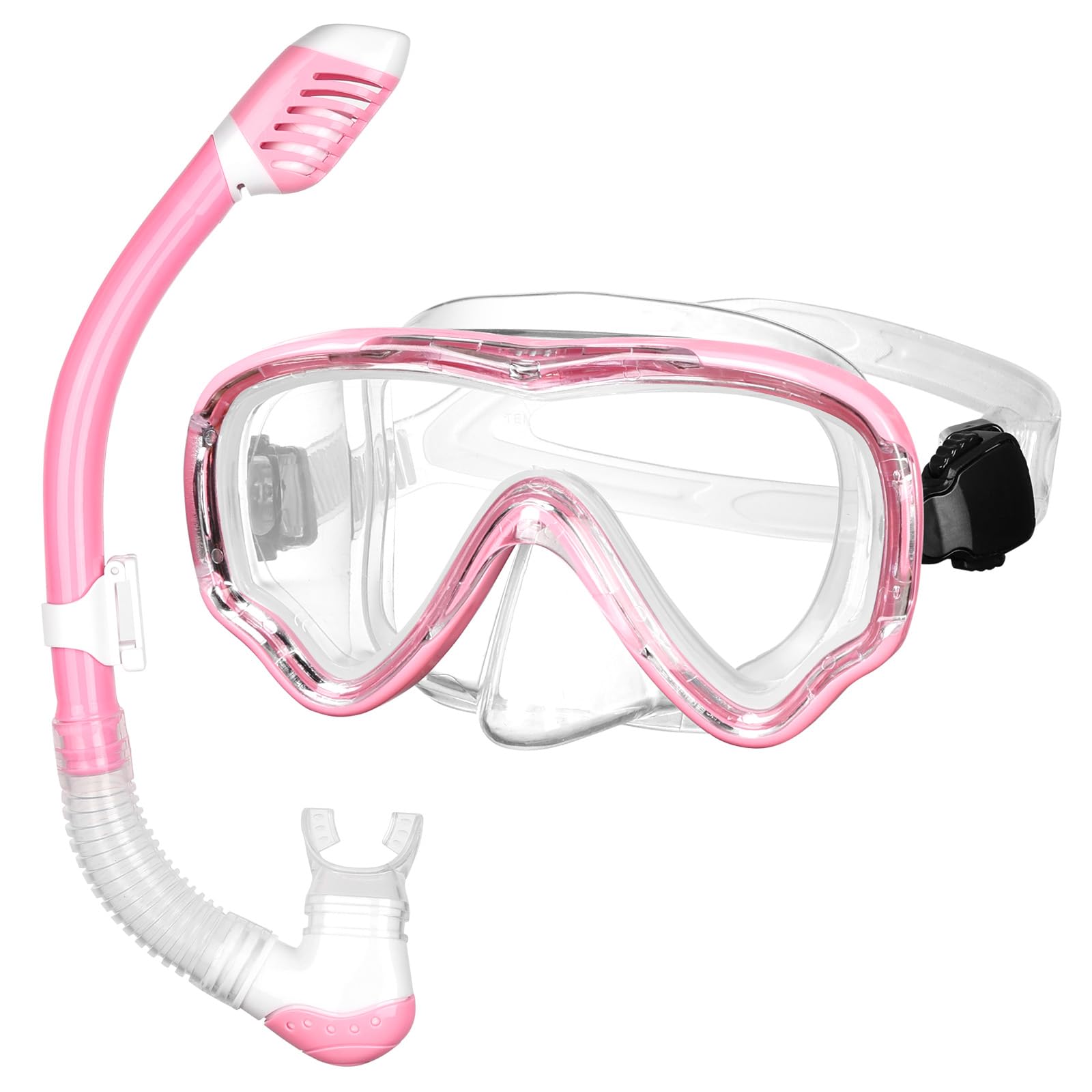 Set da Snorkeling con Boccaglio e Occhiali da Immersione， Anti-Fog Diving Mask, Diving Mask with Large Lenses, per Snorkeling, Diving, Apnea, Nuoto, Unisex