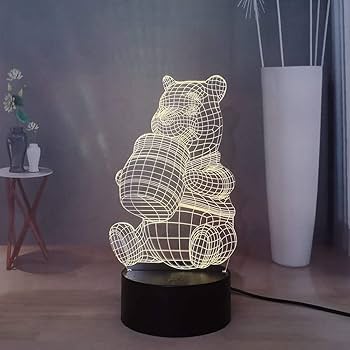 Amazon.co.jp : Laysinly くまのプーさん 3D ナイトライト