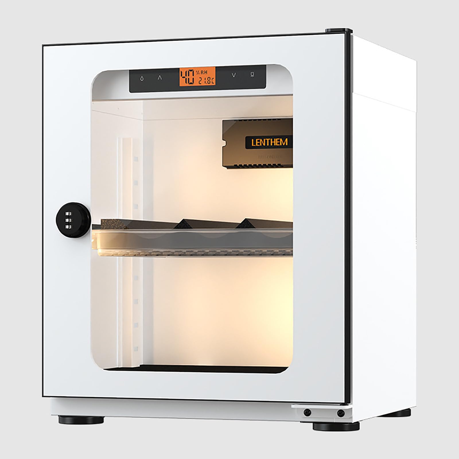 Deshumidificador de gabinete seco de 20L y caja de almacenamiento para equipo fotográfico