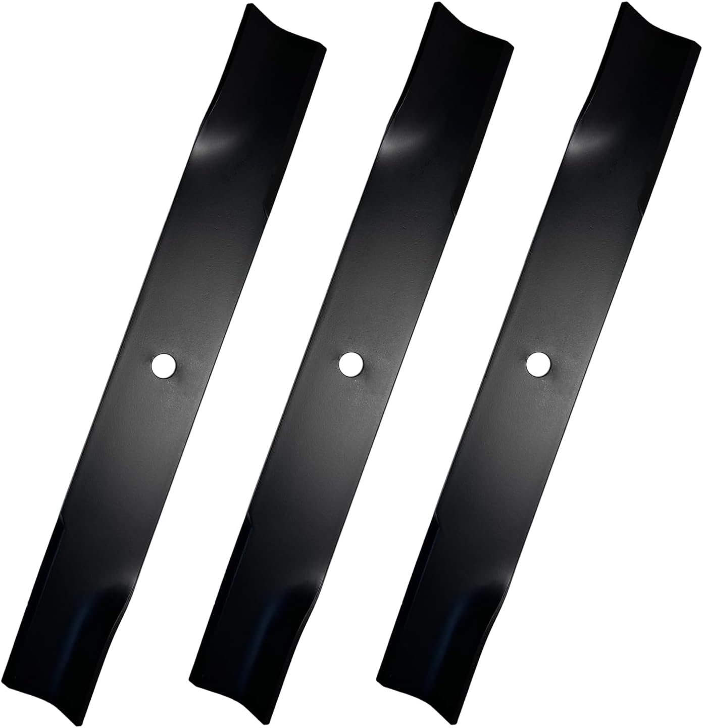 601124 High Lift Blades Compatible with Hustler 54" Deck Raptor SD, Fastrak, Super Z Series Lawn Mower, Replaces 601013 602416 797696 797712 92-208, 3 Pack