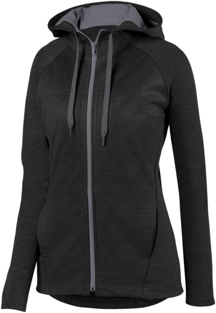Augusta ActivewearLadies Zoe Tonal Heather Full Zip Hoody