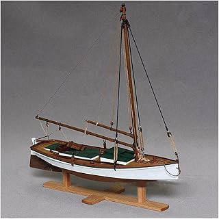 Lllunimon 1/35 Wooden Sailboat Model Kit US Chesapeake Bay Fishing Boat Flattie Model Assembly Building Set