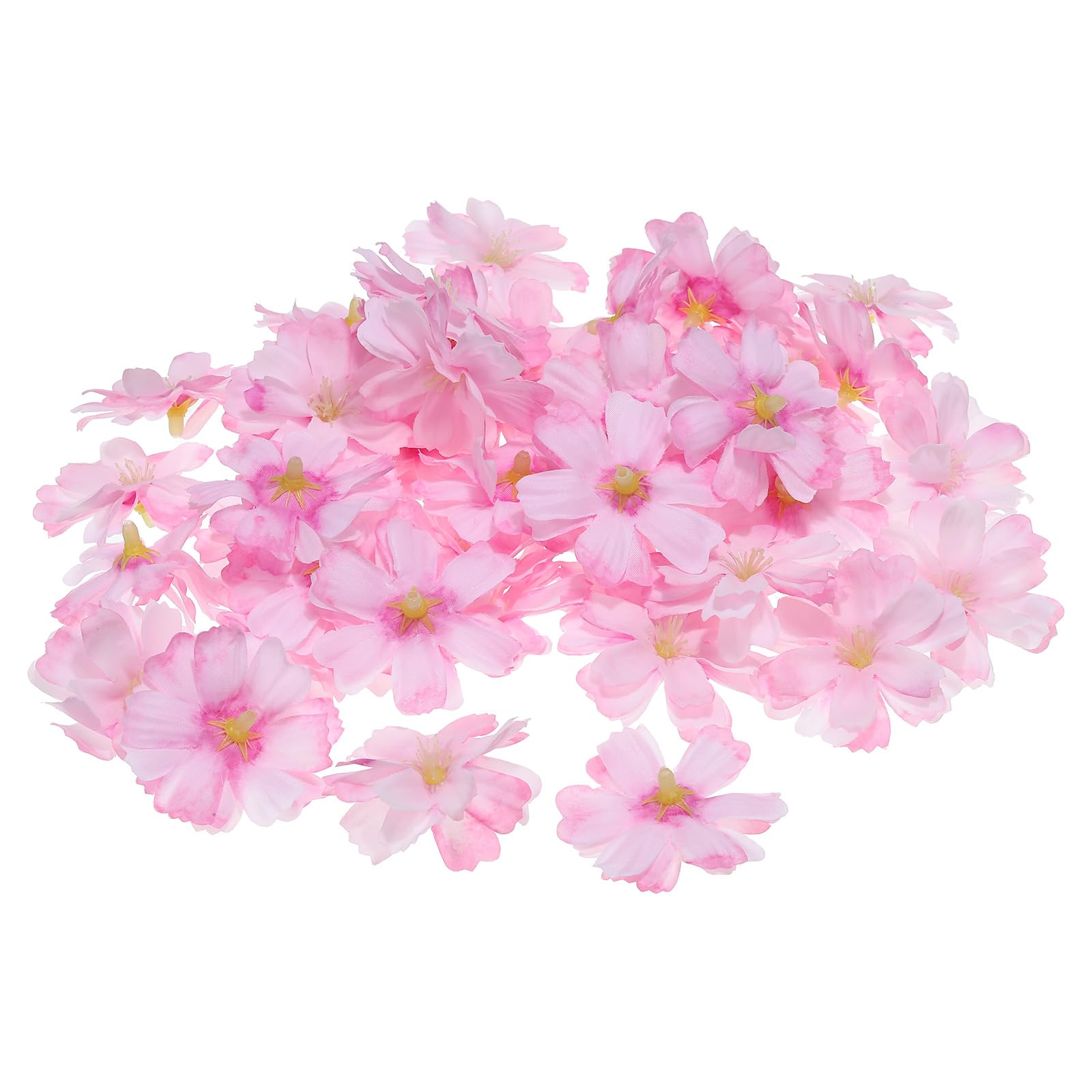 PATIKIL 1.77" Artificial Plum Blossom Flower Heads