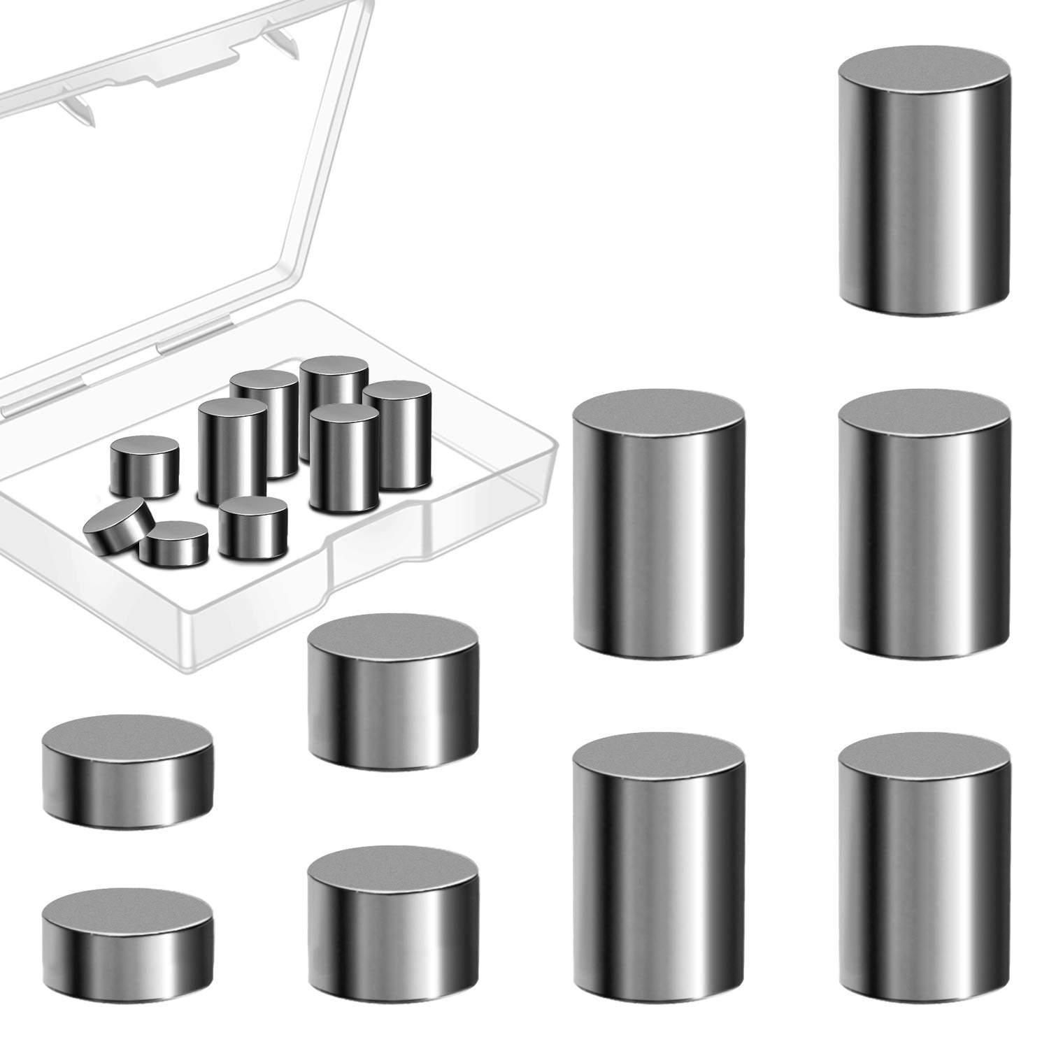 Ruisita 3.25 Ounce Tungsten Pinewood Derby Weights Pinewood Derby Car Weights Tungsten Weights Cylinders Weights in Assorted Sizes to Make The Derby Car (3.25 Ounces)