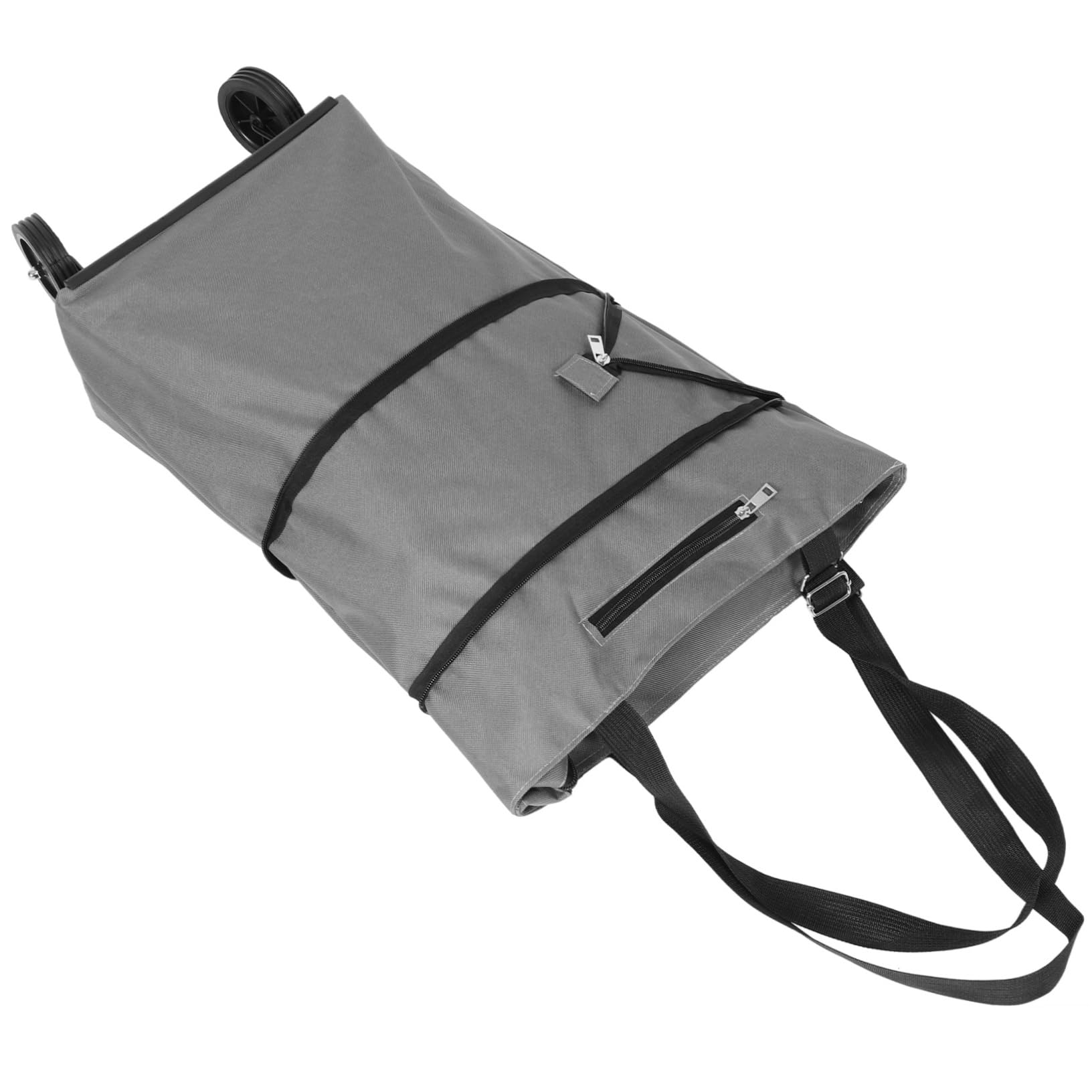 Faltbarer Einkaufswagen mit Rollen Tragbare Einkaufstasche aus Oxford Gewebe Große Transporttasche für Lebensmittel Reisen Klappbar und Langlebig