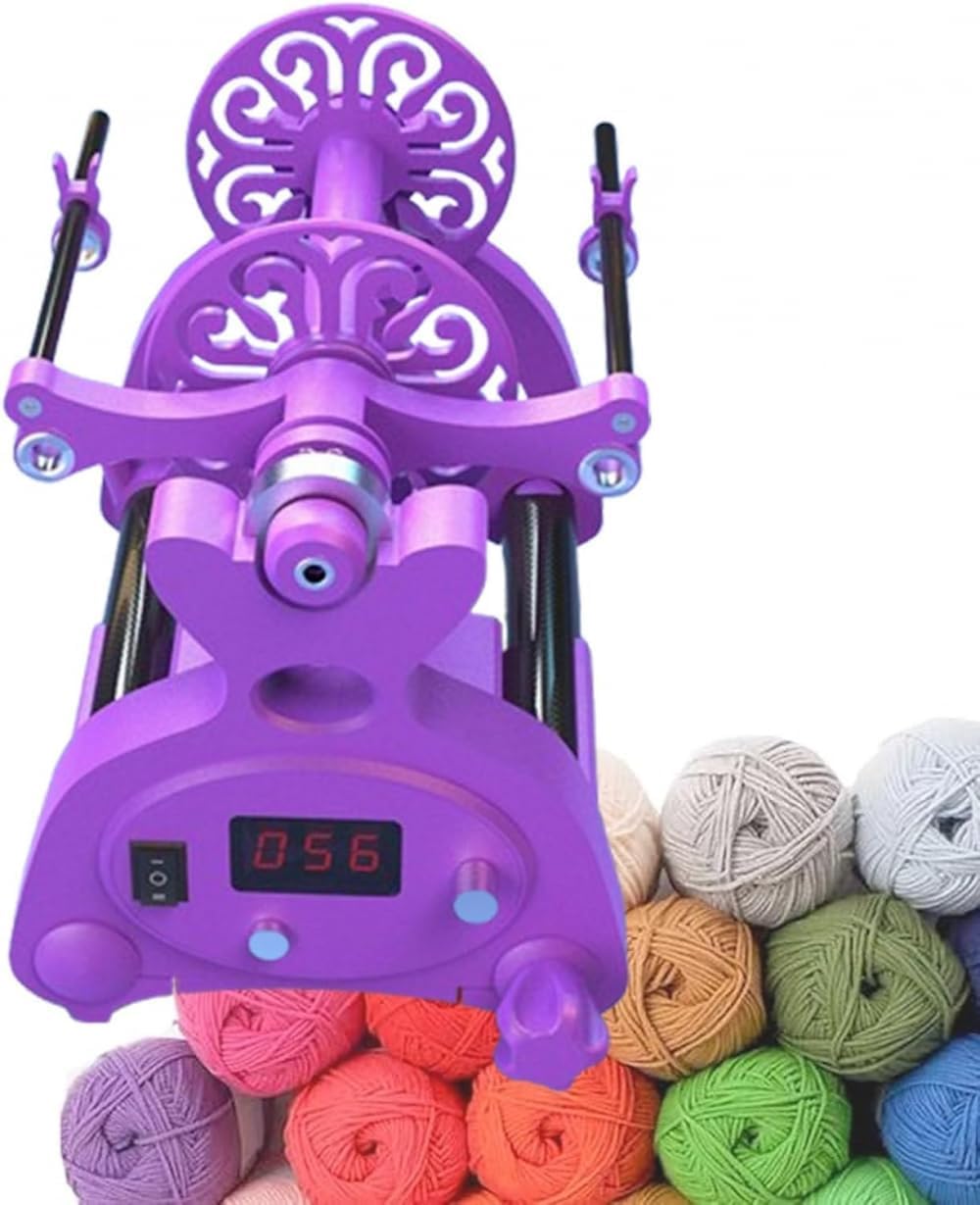 Máquina eléctrica de bobinado de hilo para tejer, tejer y manualidades, control de velocidad para aficionados y profesionales, ideal para todos los proyectos de manualidades