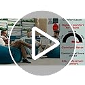 Image of Biggie Bean Bag with Beans Filled 6XL Bean Bag with Free Cushion and Footrest - Official : BeanChic Combo (Matching Color : Printed, Yah I am Listening - Black Grey), Faux Leather