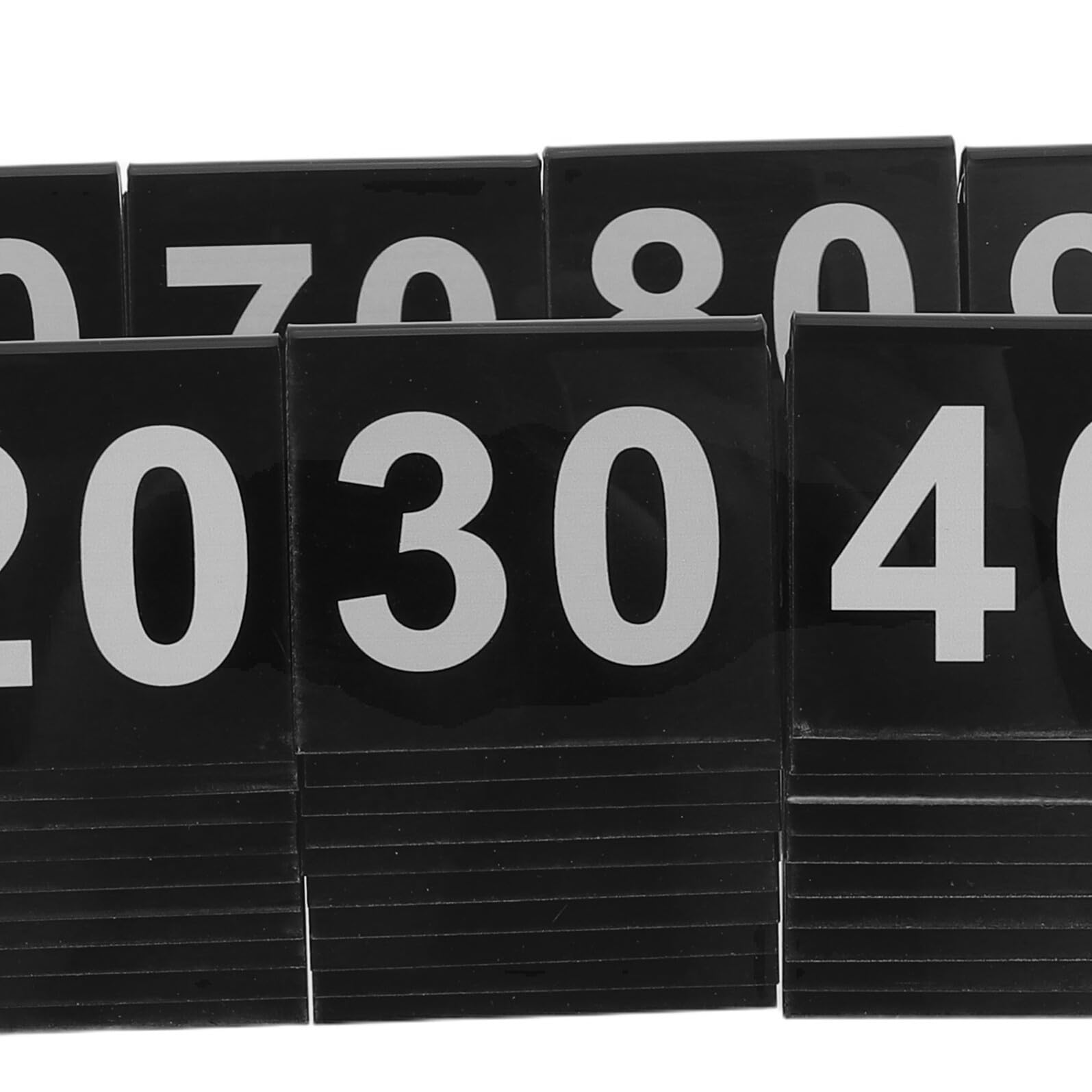 BESPORTBLE 100stücke Acryl-tischnummern mit V-förmigem Standfuß Tischnummernhalter für Hochzeiten Bankette Empfänge Restaurants Tischdekorationen Doppelseitig Lesbar Robust und Pflegeleicht