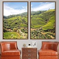 2 Piece Framed Canvas Wall Art Greenlands Canvas Prints Home Artwork Decoration for Living Room,Bedroom - 16