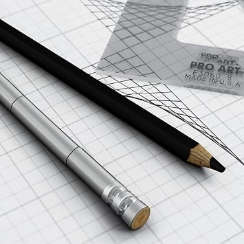 Pro Art 8-1/2-Inch by 11-Inch Cross Section Paper Pad, 4 Squares per Inch