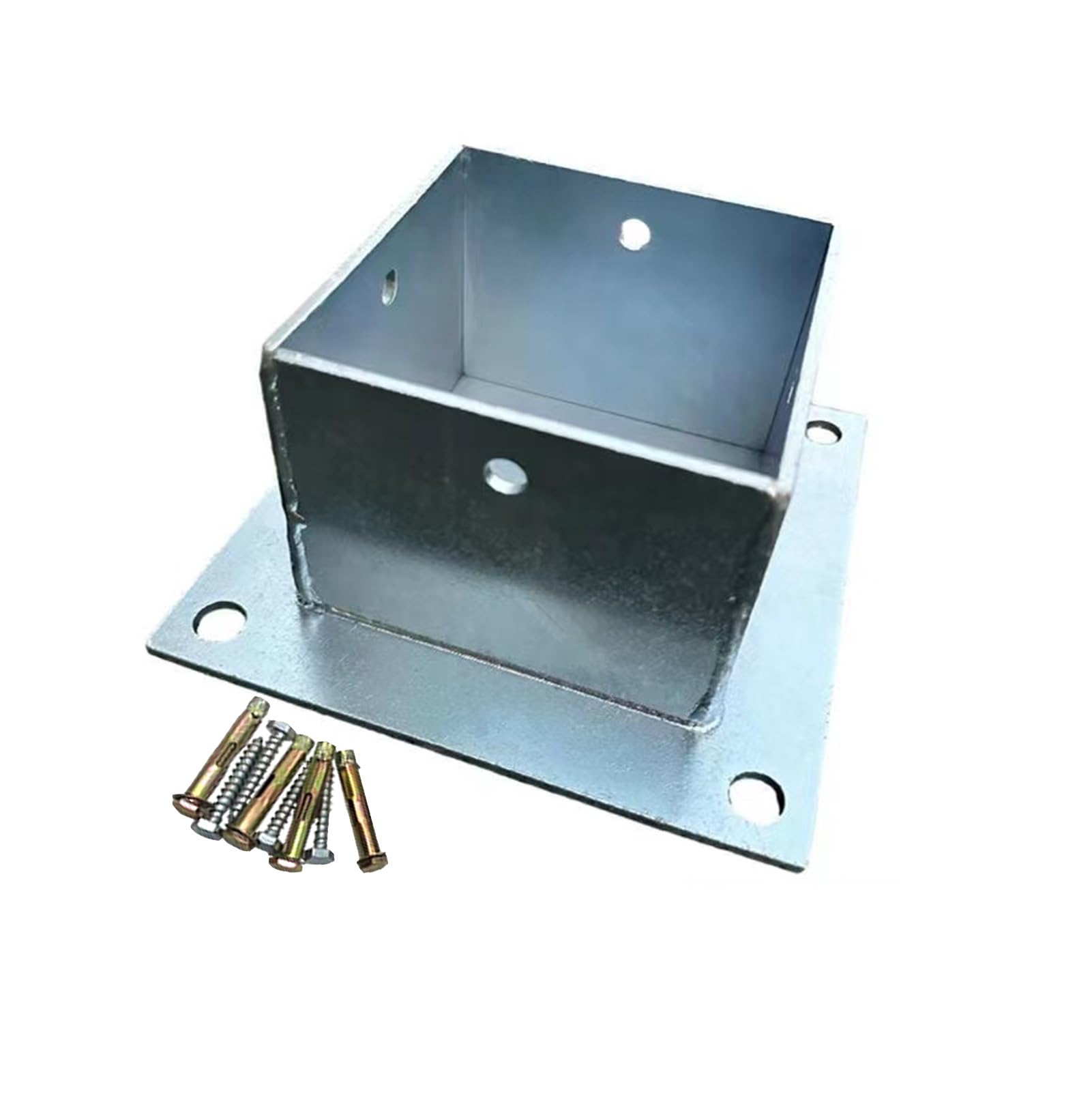 Soporte De Poste De Acero Inoxidable Base De Columna De Poste De Madera A Concreto 2x2, 3x3, 4x4, 5x5, 6x6, 7x7, 8x8 Pulgadas for Soportes De Barandilla De Porche(85x85mm(3.3x3.3 in))