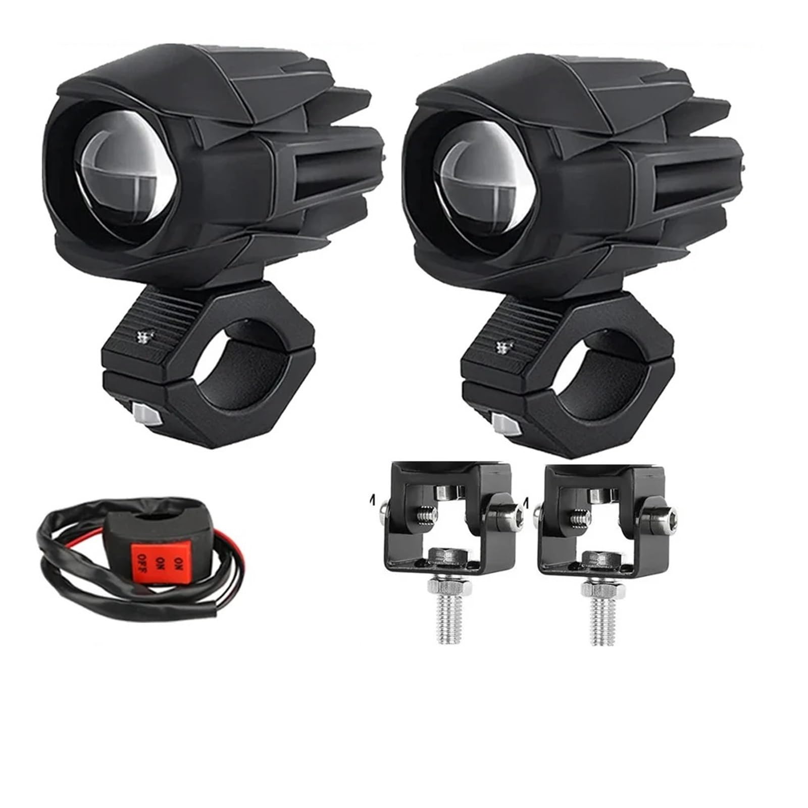 KWEZ Faro Compatible Faros Para SUV ATV12D | Focos LED auxiliares para motocicleta, faros antiniebla, intermitentes(P3 2 PCS Light)