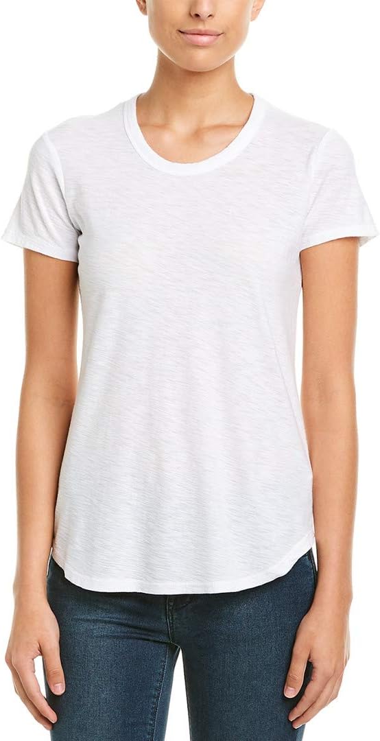 James Perse Women's Sheer Slub Crewneck Tee