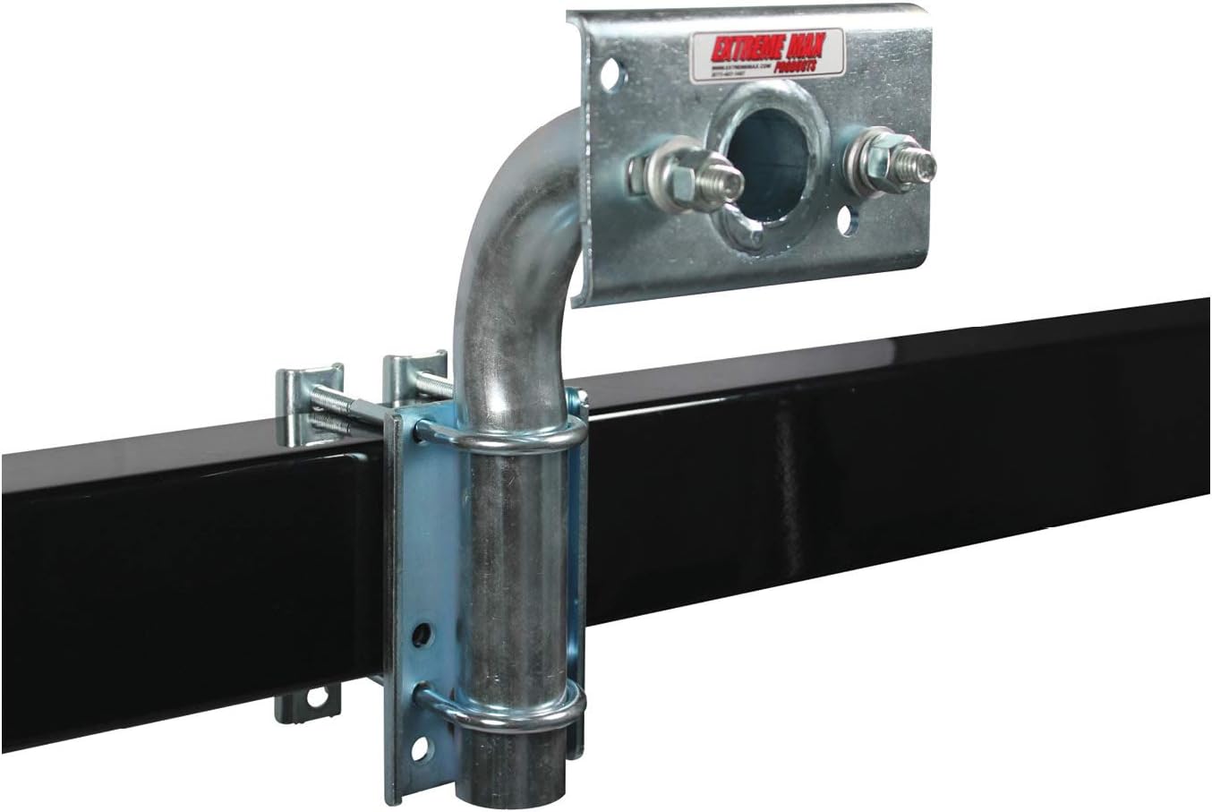 Extreme Max 3005.3726 Heavy-Duty Spare Tire Carrier Black & Silver, Size: 4-3/4" of lift and 7" of offset : Automotive