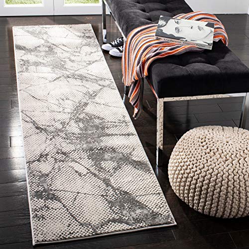 Tapete decorativo Safavieh Lurex 9'x12' gris y negro miniatura 3