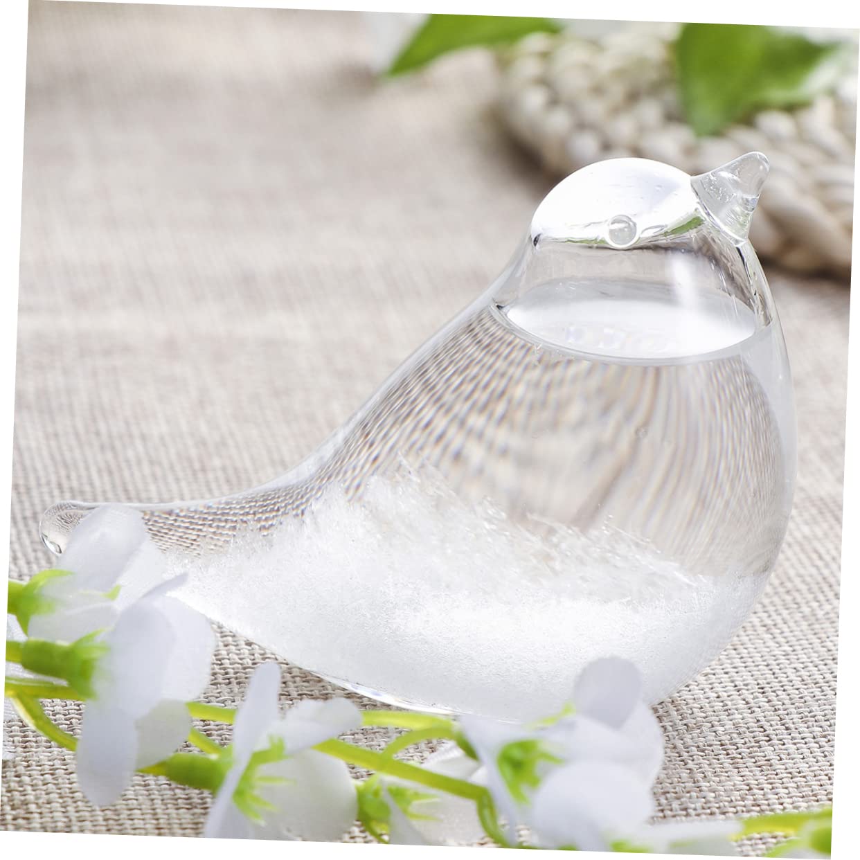 HOMSFOU 2st Glas Für Tischplatte Geschenk Schreibtischaufsatz Barometerglas Wettervorhersage Vogeldekor Auf Dem Tisch Sturmglas Sturmbarometer Wetterglas Wetterflasche Der Vogel