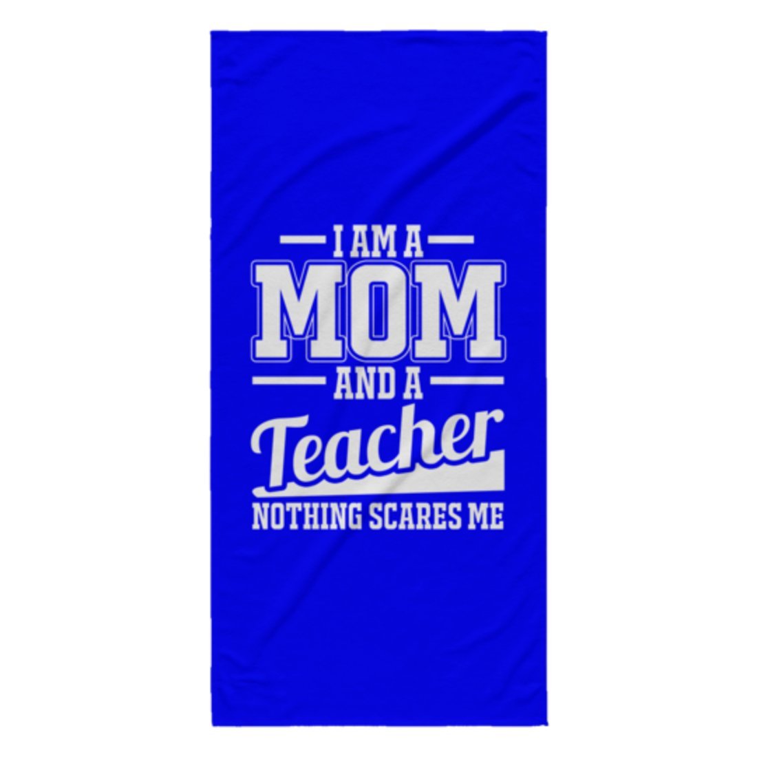 GICO DesignsI AM A MOM and A Teacher Beach Towel Teaching Education School (Blue)